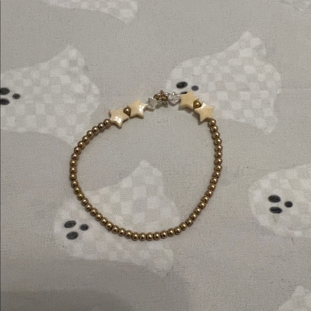 Gold Filled Beaded Star Bracelet